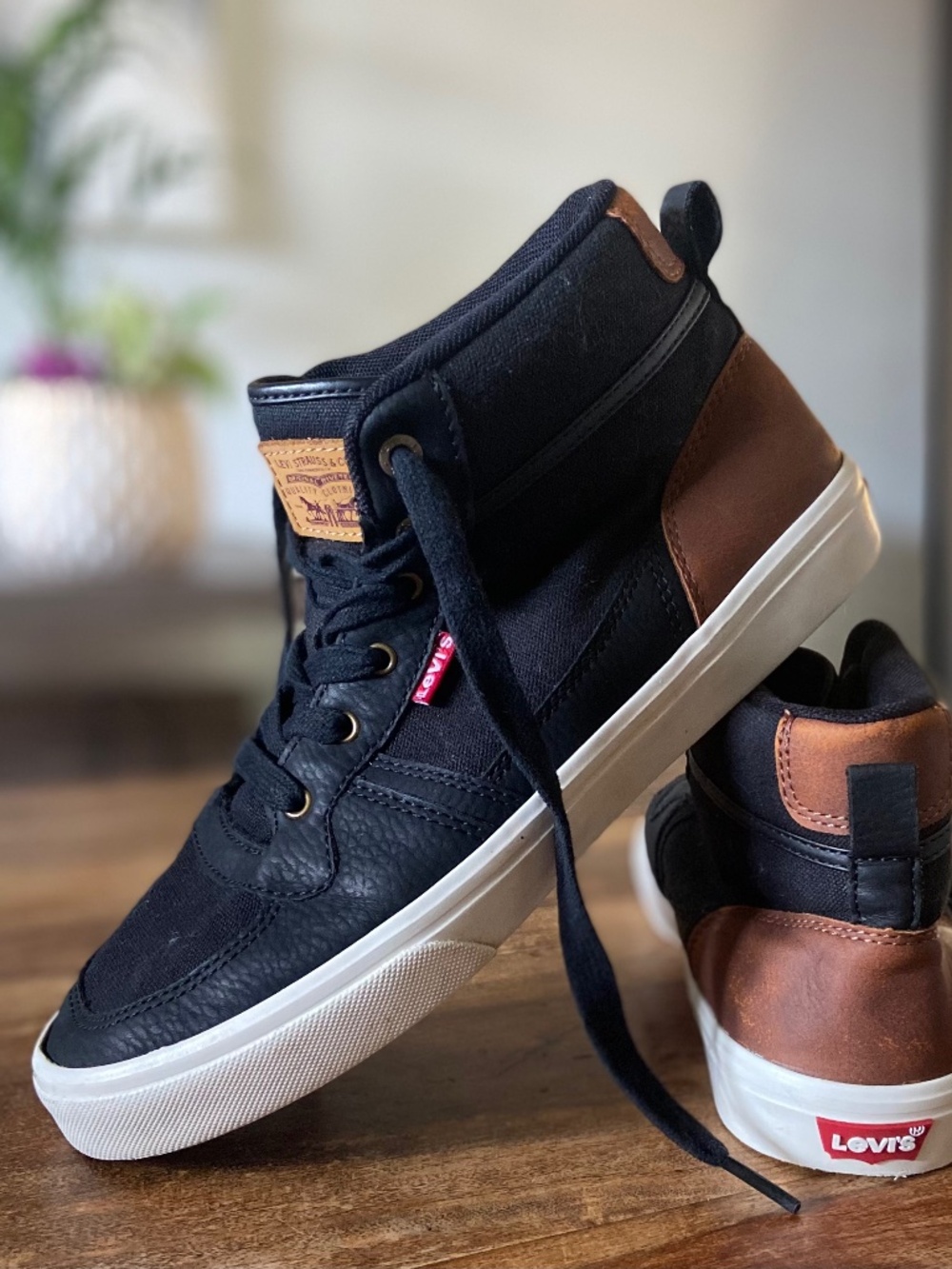 EUC: Levi's Kids High-Top Sneakers - Youth Size 6